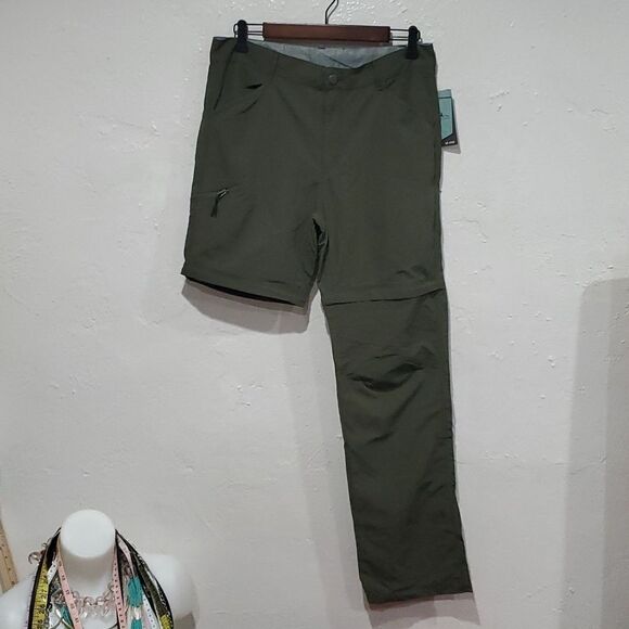 American Outback Hiking Lightweight Convertible Pants/Shorts in Green Size M - Picture 3 of 16